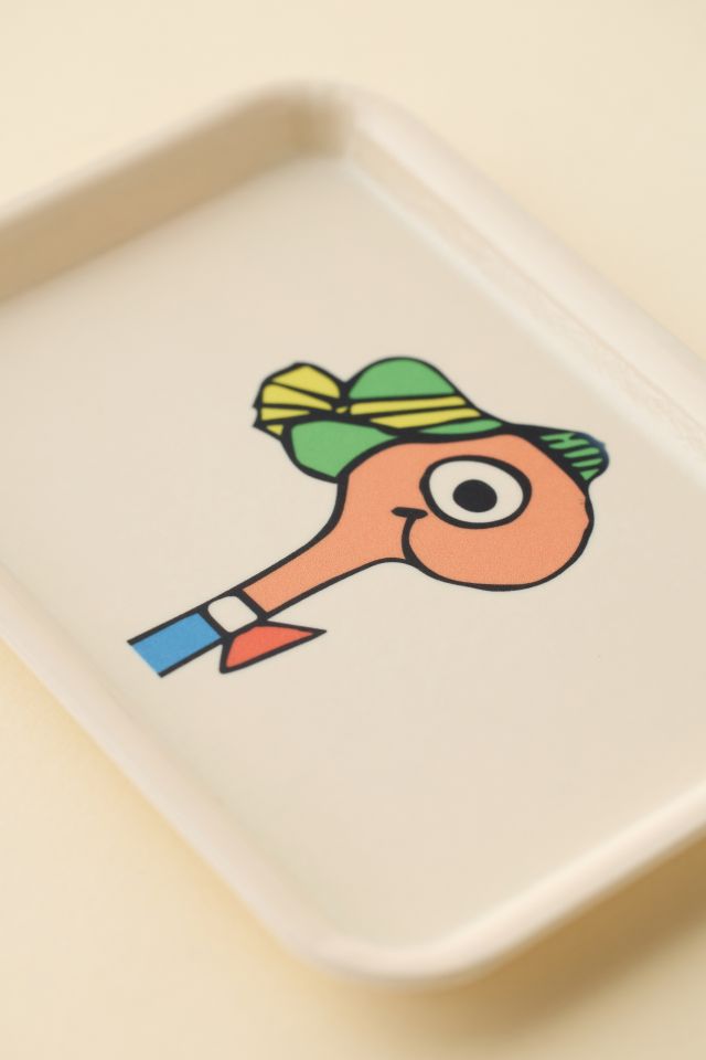 Three Potato Four X Richard Scarry Lowly Worm Bust Trinket Tray #1