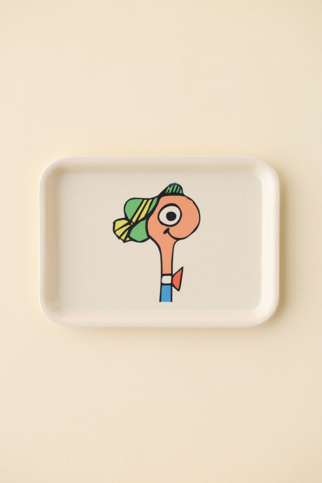 Three Potato Four X Richard Scarry Lowly Worm Bust Trinket Tray #2