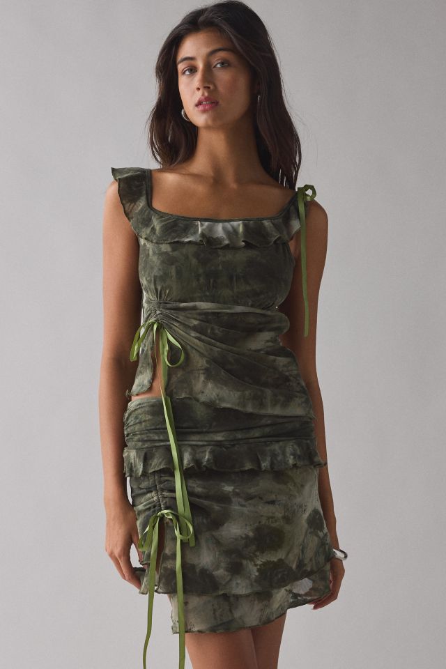 Kiss The Sky Euphoria Asymmetric Ruched Mesh Tank Top #2