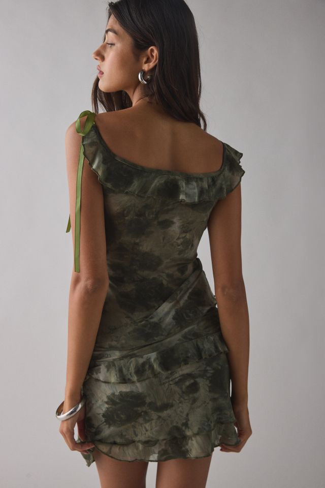 Kiss The Sky Euphoria Asymmetric Ruched Mesh Tank Top #3