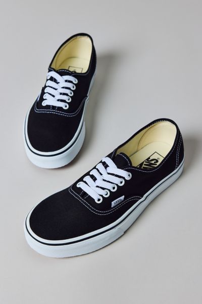 Vans Unisex Authentic Sneaker In Black At Urban Outfitters In Black