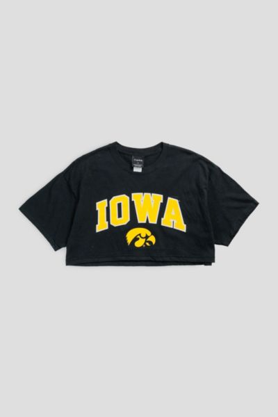 Frankie Collective Rework Iowa Hawkeyes NCAA Crop Tee