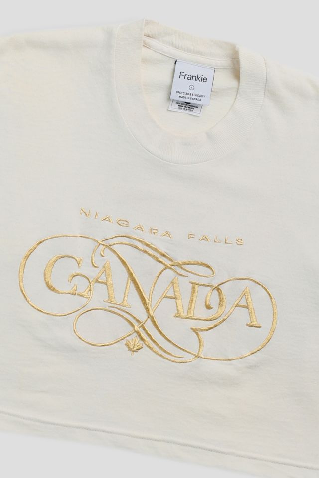 Frankie Collective Rework Niagara Falls Crop Tee #1