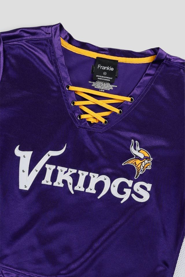 Frankie Collective Rework Crop Minnesota Vikings NFL Jersey 014 #1