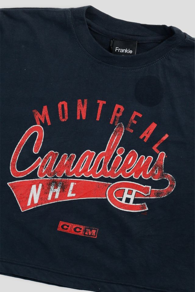 Frankie Collective Rework Montreal Canadiens NHL Crop Tee #1