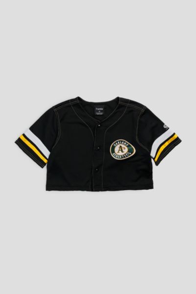 Frankie Collective Rework Crop Oakland Athletic NCAA Baseball Jersey