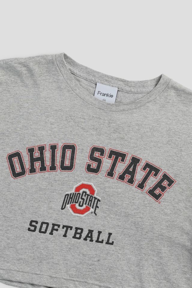 Frankie Collective Rework Ohio State Softball NCAA Crop Tee #1