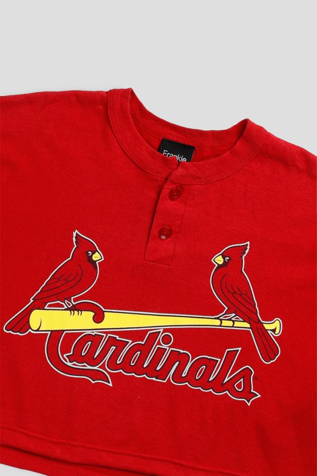 Frankie Collective Rework St. Louis Cardinals MLB Crop Tee #1