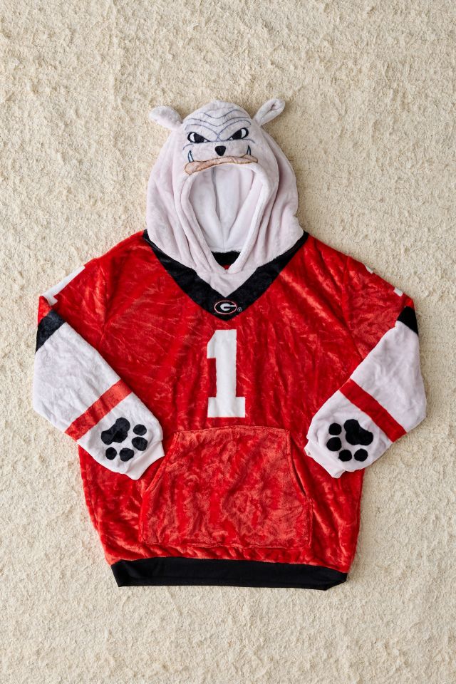 University Of Georgia Bulldogs Snugible Blanket Hoodie Sweatshirt & Pillow #1