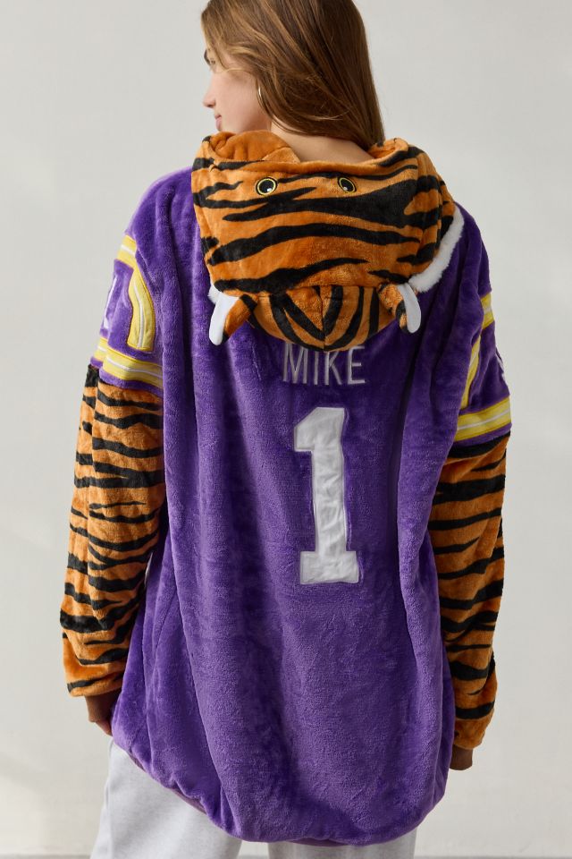 Louisianna State University Mike The Tiger Snugible Blanket Hoodie Sweatshirt & Pillow #3
