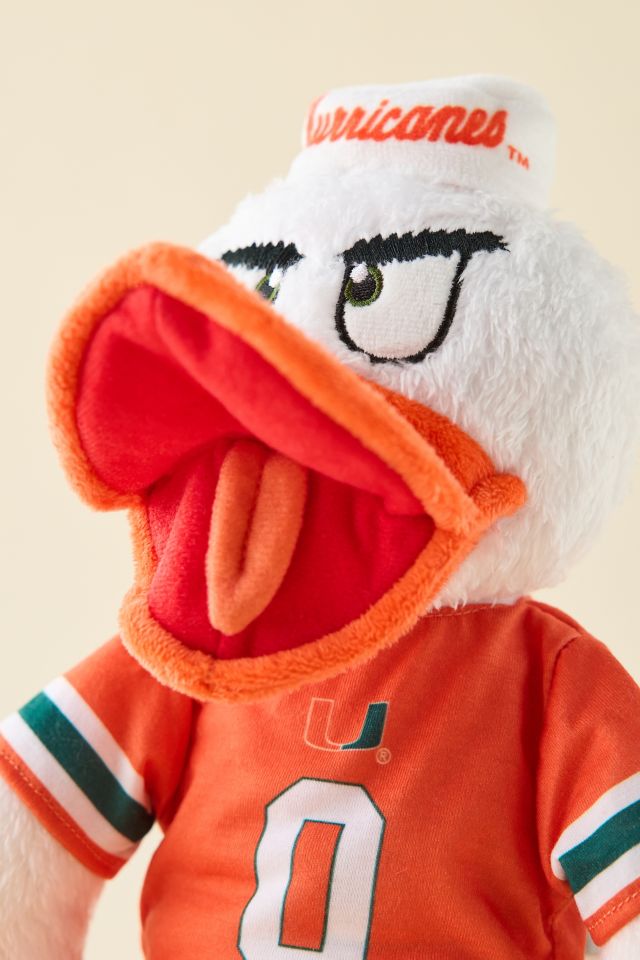 University Of Miami Sebastian The Ibis 14-Inch Mascot Plushie #2
