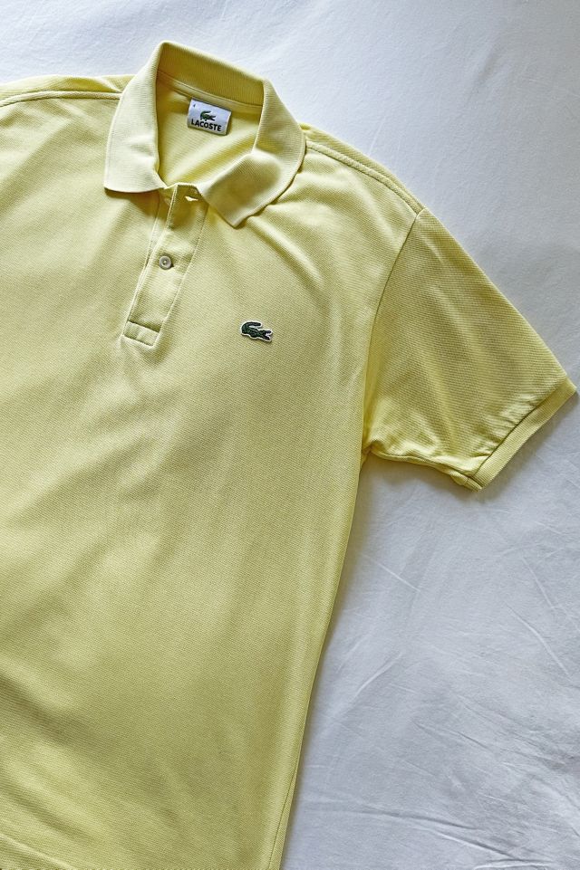 Vintage Lacoste Butter Yellow Fitted Polo #3