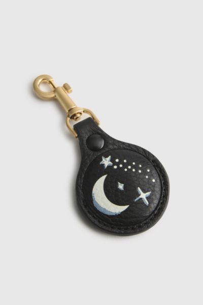 Vera Bradley Leather Airtag Bag Charm In Starry Moonless Night At Urban Outfitters