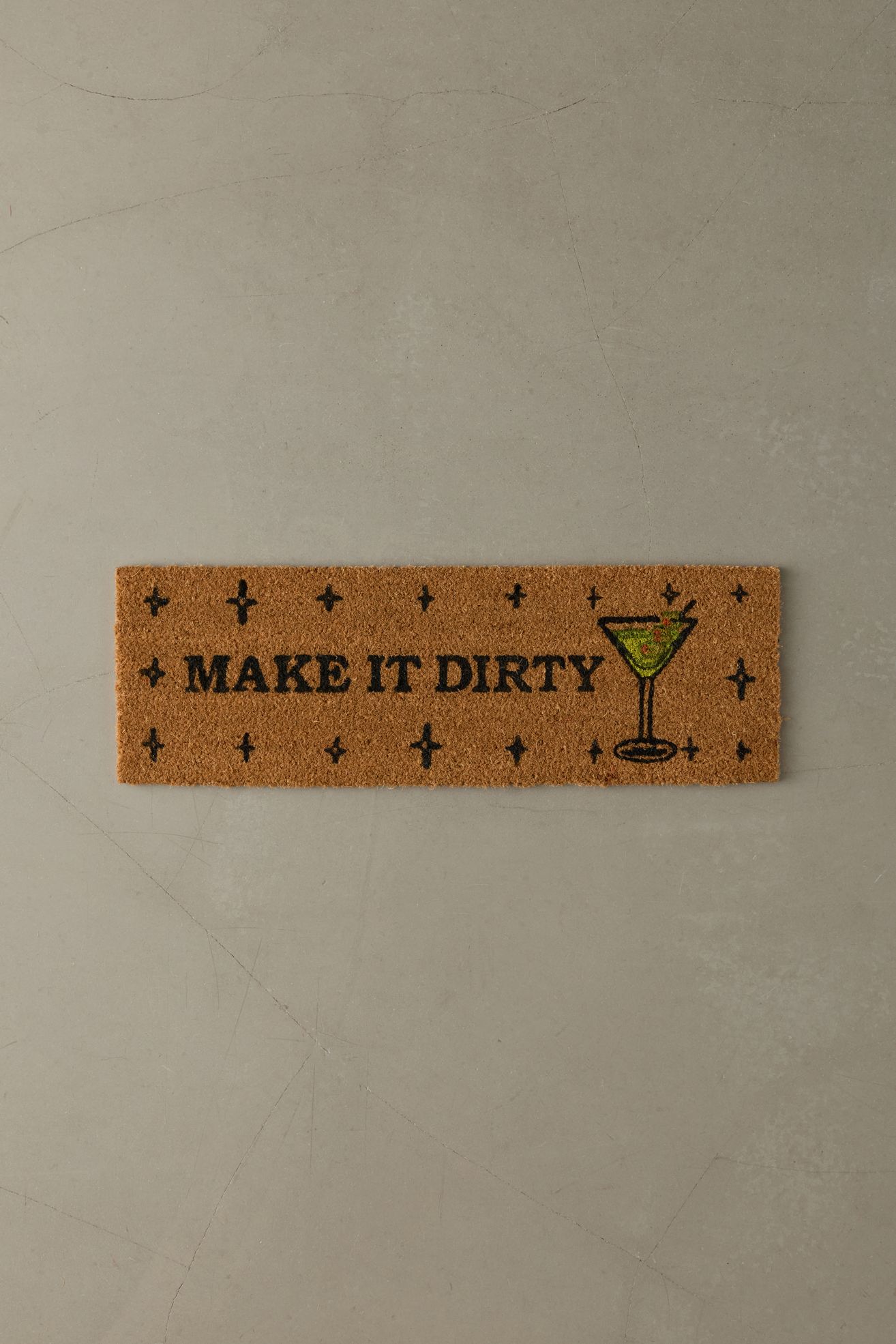 Make It Dirty Coir Small Space Doormat - Brown, ONE SIZE
