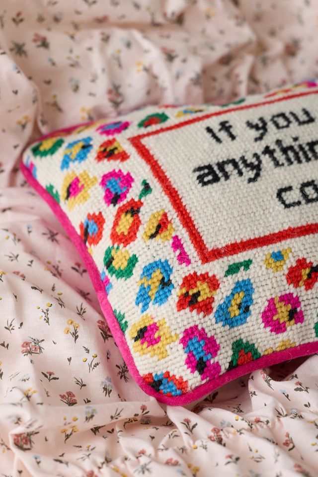 Needlepoint Throw Pillow By Furbish #1