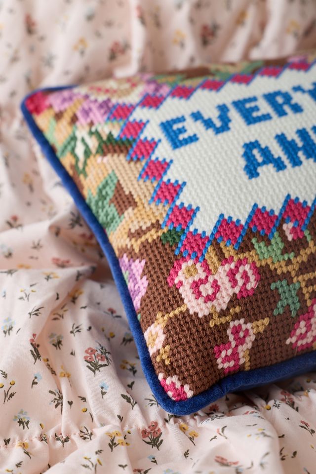 Needlepoint Throw Pillow By Furbish #1