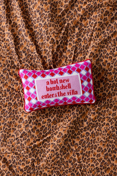 Needlepoint Throw Pillow By Furbish