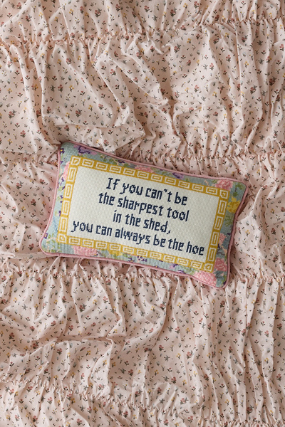 Furbish Needlepoint Throw Pillow By  In Sharpest Tool At Urban Outfitters In Multi
