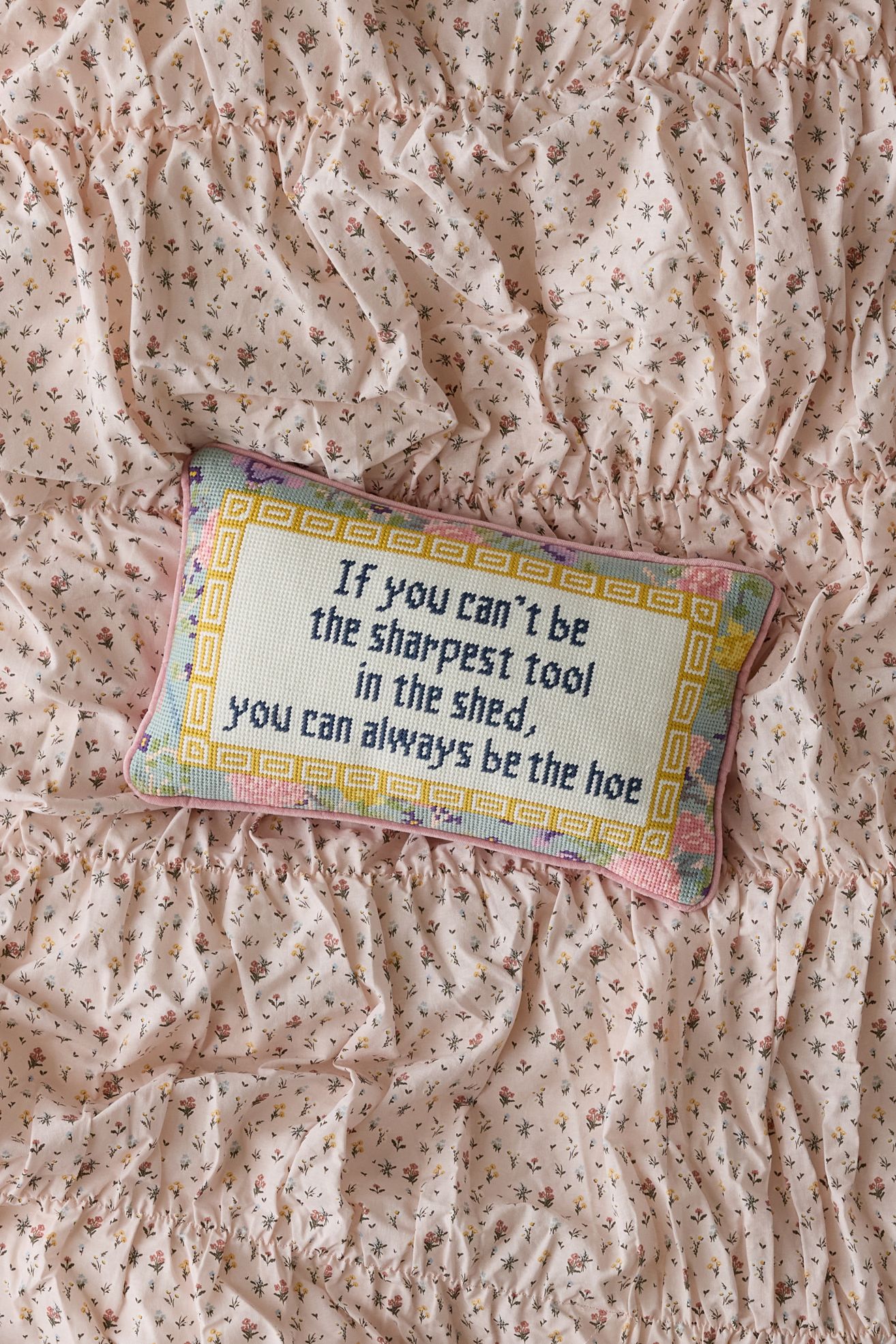 Needlepoint Throw Pillow By Furbish - Sharpest Tool, ONE SIZE