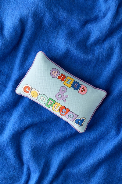 Furbish Needlepoint Throw Pillow By  In Dazed/confused At Urban Outfitters