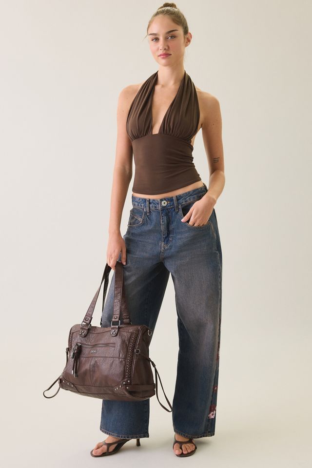 Jeans boyfriend amples Jaya à imprimé fleurs de cerisier BDG #5