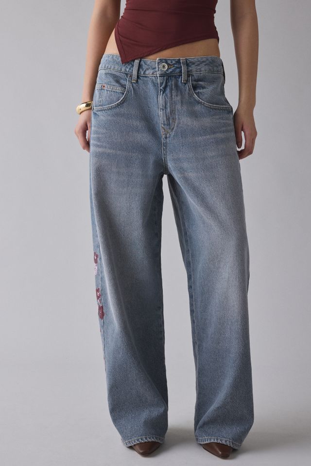BDG Jaya Cherry Blossom Printed Baggy Boyfriend Jean #2