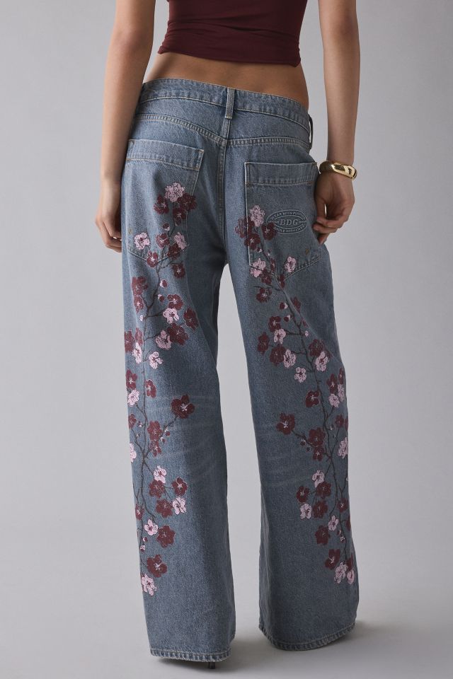 BDG Jaya Cherry Blossom Printed Baggy Boyfriend Jean #3
