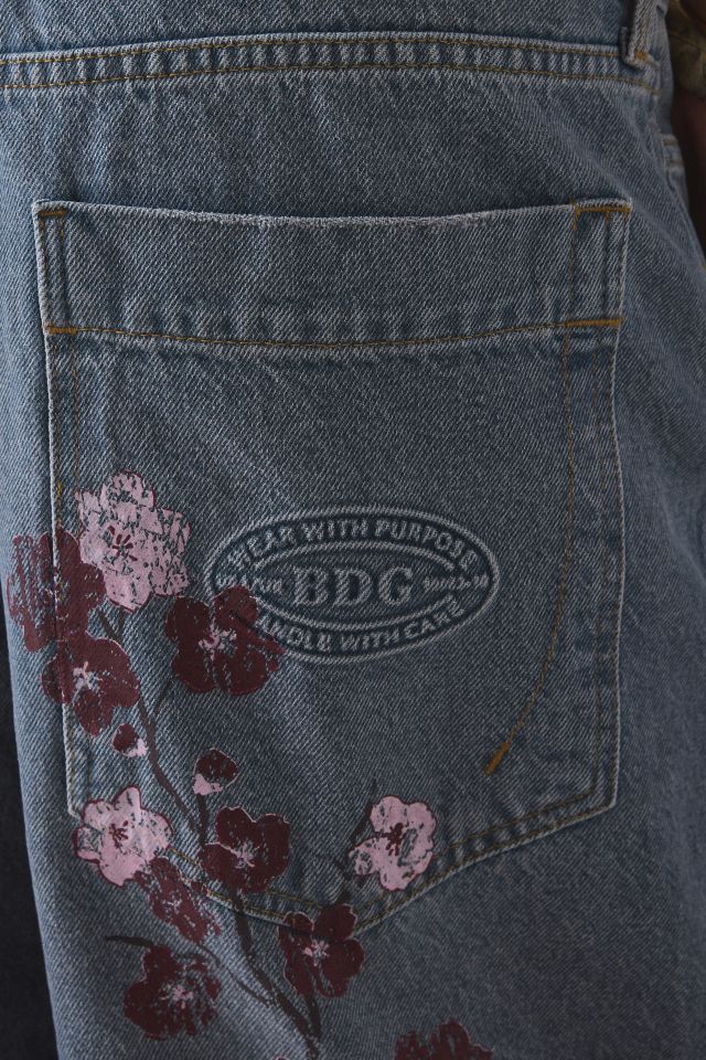 BDG Jaya Cherry Blossom Printed Baggy Boyfriend Jean #4