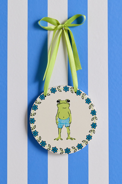 Party Animals Ceramic Hanging Wall Tile