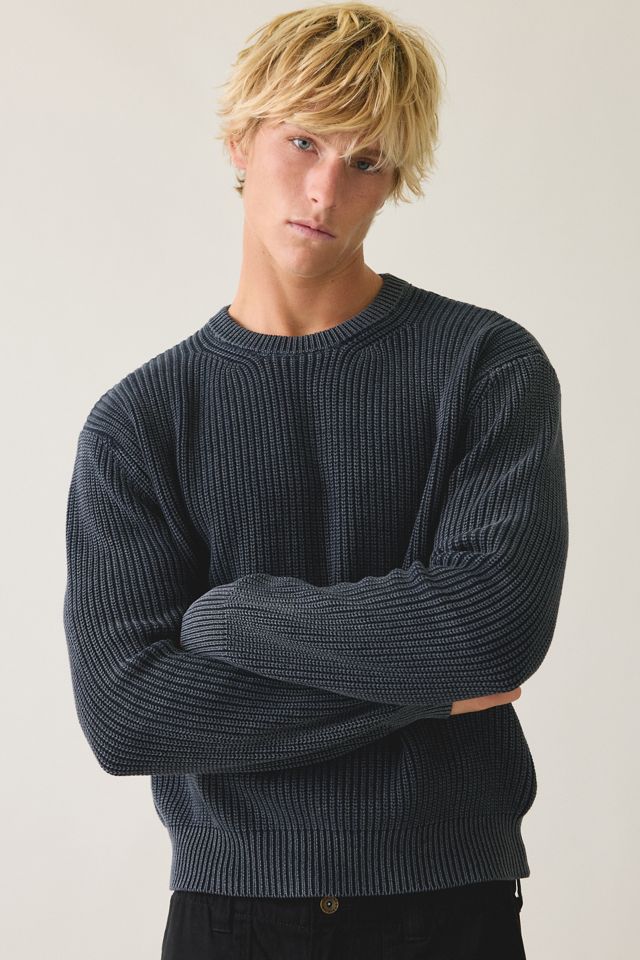UO Acid Wash Crew Neck Sweater #2