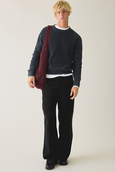 UO Acid Wash Crew Neck Sweater