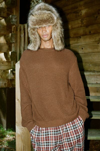UO Acid Wash Crew Neck Sweater