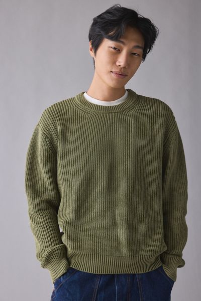 UO Acid Wash Crew Neck Sweater