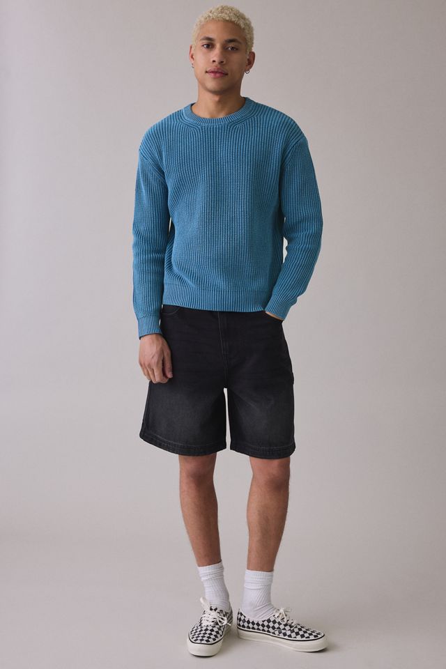 UO Acid Wash Crew Neck Sweater #3