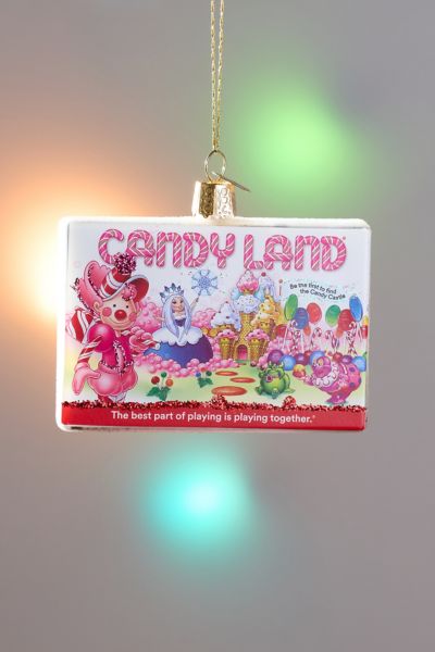 Candy Land Board Game Glass Ornament