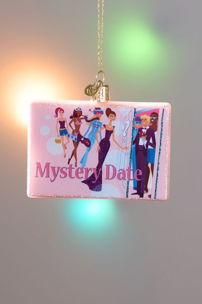 Mystery Date Board Game Glass Ornament
