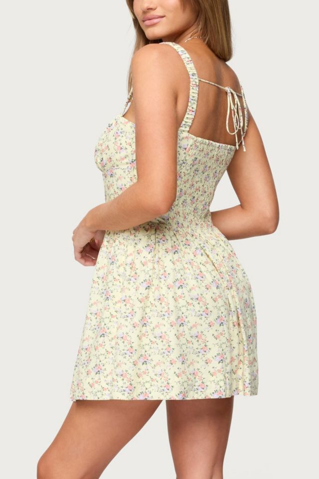Edikted Sadee Ruched Floral Mini Dress #2