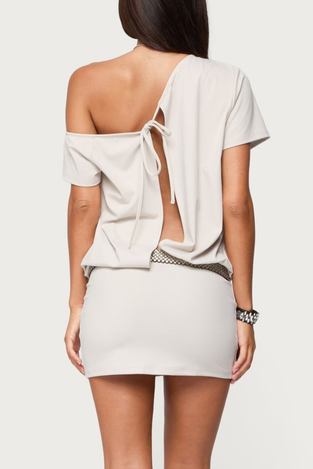Edikted Dorie Off-The-Shoulder Mini Dress #2