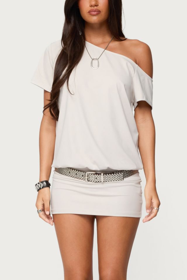Edikted Dorie Off-The-Shoulder Mini Dress #1