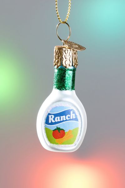 Mini Ranch Dressing Glass Ornament