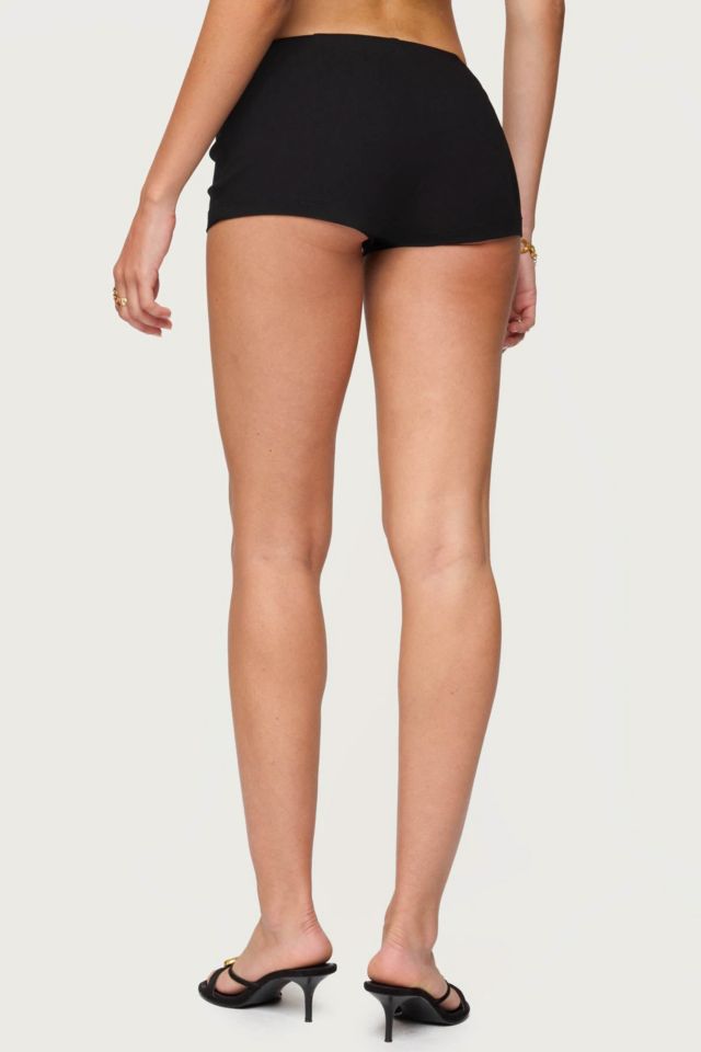 Edikted Hook Belt Micro Shorts #3