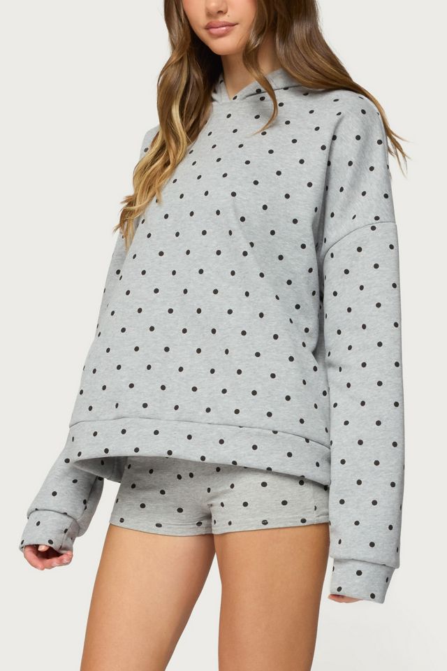 Edikted Chelsie Polka Dot Foldover Shorts #1