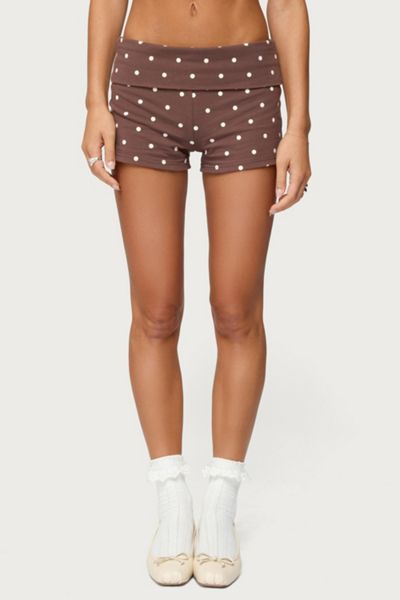 Strawberry Western Polka Dot Foldover Pant | Urban Outfitters