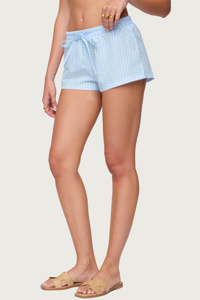 Edikted Yaffa Gingham Shorts #2