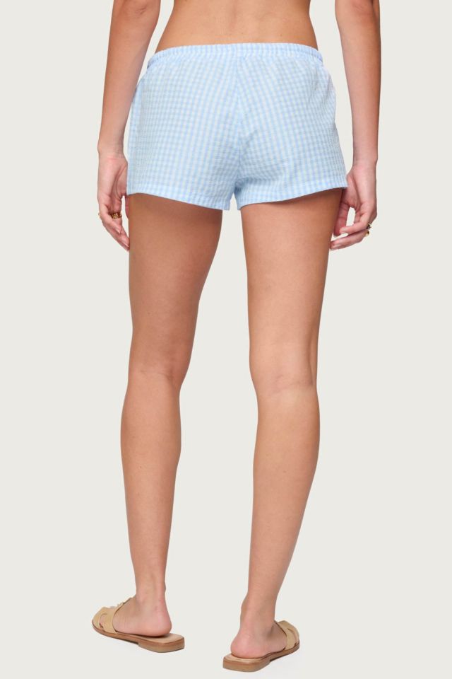 Edikted Yaffa Gingham Shorts #3
