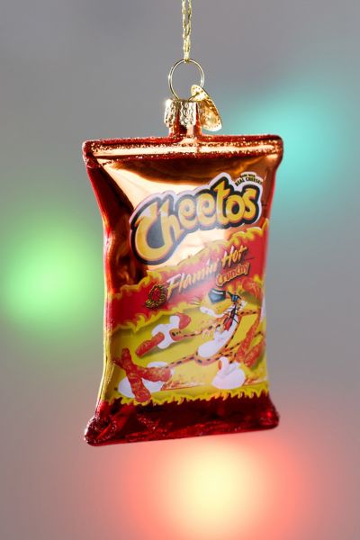 Flamin' Hot Cheetos Glass Ornament