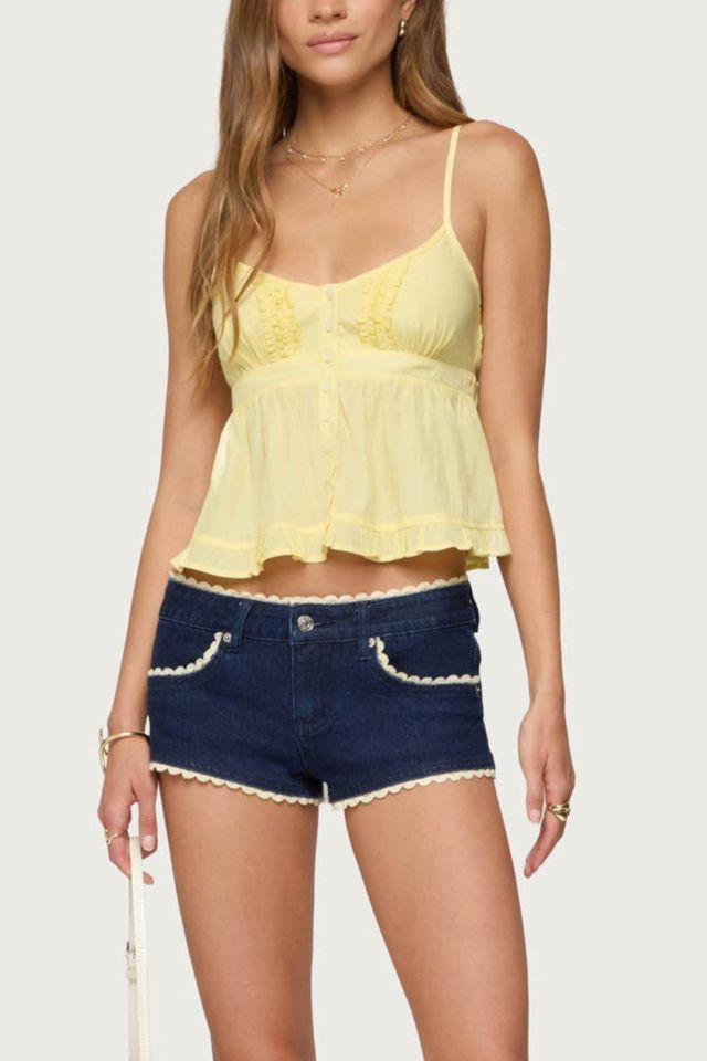 Edikted Halsey Ruffle Tank Top #3