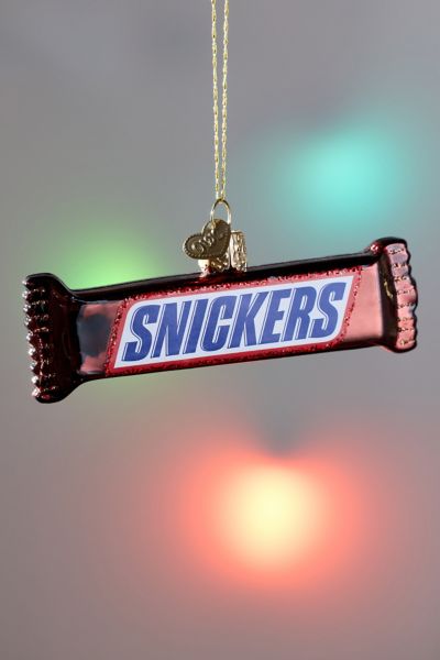SNICKERS Candy Bar Glass Ornament