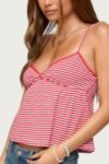 Edikted Orietta Striped Babydoll Top