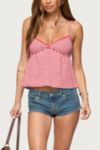 Edikted Orietta Striped Babydoll Top
